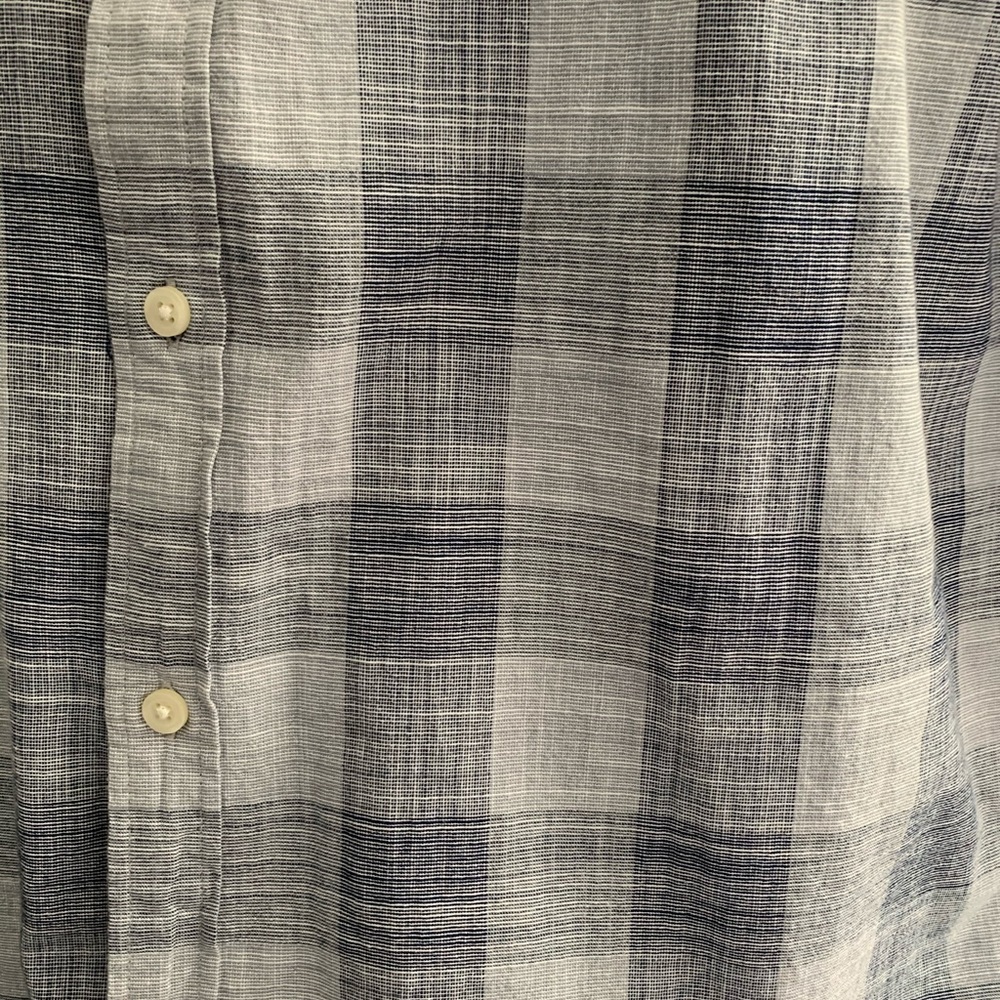 Blue plaid button down - Picture 9 of 9